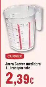FROIZ Curver - jarra curver medidora 1 i transparente oferta
