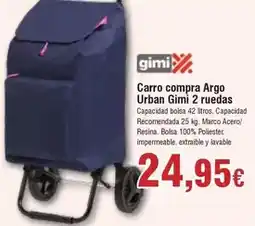 FROIZ Gimi - carro compra argo urban gimi 2 ruedas oferta