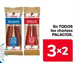 Carrefour PALACIOS En todos los chorizos oferta