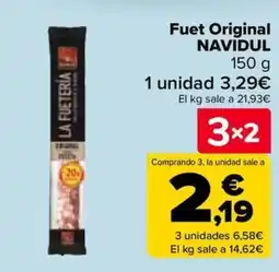 Carrefour NAVIDUL Fuet Original oferta