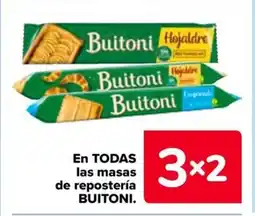Carrefour BUITONI En todas las masas de repostería oferta