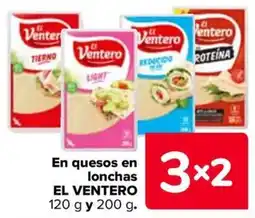 Carrefour EL VENTERO En quesos en lonchas oferta