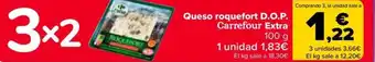 Carrefour Queso roquefort D.O.P. Carrefour Extra oferta
