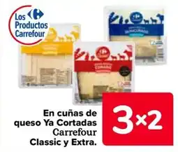 Carrefour En cuñas de queso Ya Cortadas Carrefour Classic y Extra. oferta