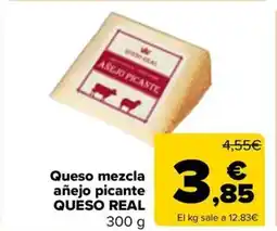 Carrefour QUESO REAL Queso mezcla añejo picante oferta