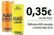 Cash Ifa KAS refresco naranja o limón oferta