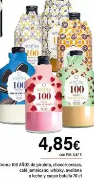Cash Ifa 100 AÑOS Crema de piruleta, choco/cerezas, café jamaicano, whisky, avellana o leche y cacao oferta