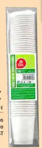 Cash Ifa BEST Bolsa 50 Vasos cartón blanco 250 cc oferta