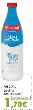 Hiper Usera Pascual - leche semi oferta