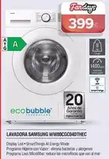 Milar Samsung - lavadora ww80cgc04dthec oferta