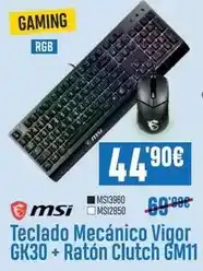 Beep Gaming - teclado mecánico vigor gk30 + raton clutch gm11 oferta