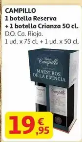 Alcampo Campillo - 1 botella reserva + 1 botella crianza oferta