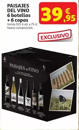 Alcampo Rueda - paisajes del vino 6 botellas + 6 copas oferta