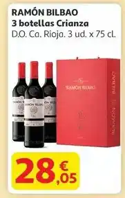 Alcampo Ramón bilbao 3 botellas crianza oferta