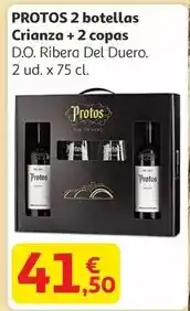 Alcampo Protos - 2 botellas crianza + 2 copas oferta