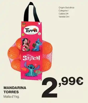 Hipercor Torres - mandarina oferta