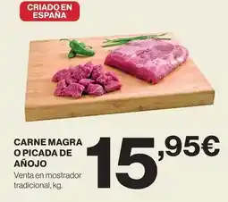 Hipercor Carne magra o picada de añojo oferta