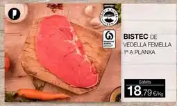 Plusfresc Bistec de vedella femella oferta