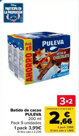 Carrefour PULEVA Batido de cacao oferta