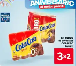 Carrefour COLACAO En todos los productos energy oferta