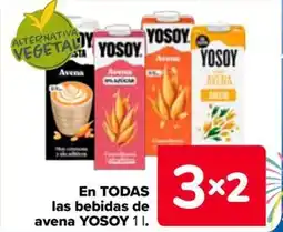 Carrefour YOSOY En todas las bebidas de avena oferta