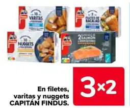 Carrefour CAPITÁN FINDUS En filetes, varitas y nuggets oferta
