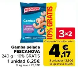 Carrefour PESCANOVA Gamba pelada oferta