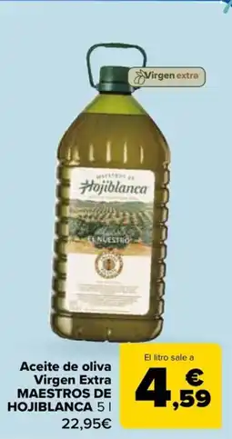 Carrefour MAESTROS DE HOJIBLANCA Aceite de oliva Virgen Extra oferta
