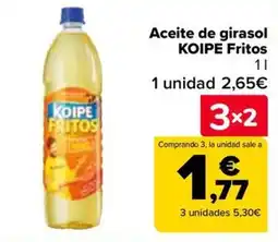 Carrefour KOIPE Aceite de girasol Fritos oferta
