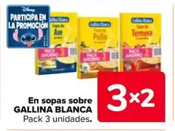 Carrefour GALLINA BLANCA En sopas sobre oferta