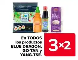 Carrefour En todos los productos blue dragon, go-tan y yang-tse oferta