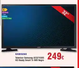 Hiper FROIZ SAMSUNG Televisor Samsung UE32T4305 HD Ready Smart Tv Wifi Negro oferta