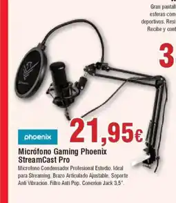 Hiper FROIZ PHOENIX Micrófono Gaming Phoenix StreamCast Pro oferta