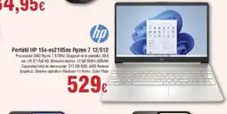 Hiper FROIZ HP Portátil HP 15s-es2105ns Ryzen 7 12/512 oferta