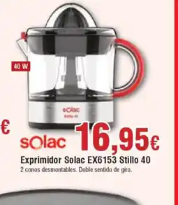 Hiper FROIZ SOLAC Exprimidor Solac EX6153 Stillo 40 oferta
