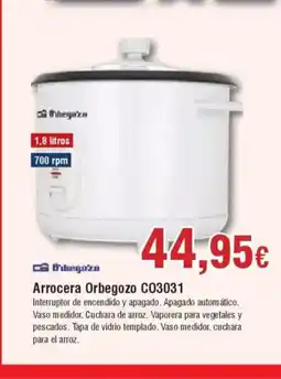Hiper FROIZ Arrocera Orbegozo C03031 oferta