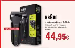Hiper FROIZ BRAUN Afeitadora Braun 3-300s oferta