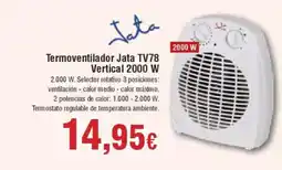 Hiper FROIZ Termoventilador Jata TV78 Vertical 2000 W oferta