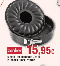 Hiper FROIZ ZENKER Molde Desmontable 2 fondos Black oferta