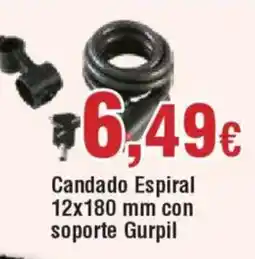Hiper FROIZ Candado Espiral con soporte Gurpil oferta