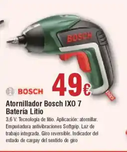 Hiper FROIZ BOSCH Atornillador IXO 7 Batería Litio oferta