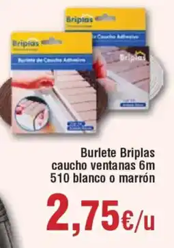Hiper FROIZ Burlete Briplas caucho ventanas 6m 510 blanco o marrón oferta