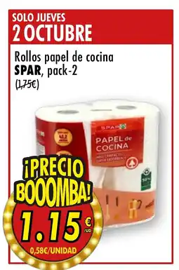 SPAR SPAR Rollos papel de cocina oferta