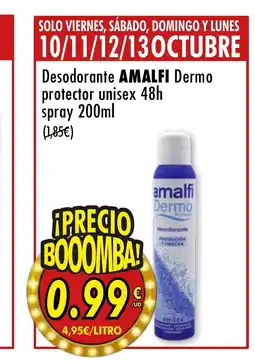 SPAR AMALFI Desodorante Dermo protector unisex 48h spray oferta