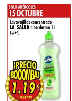 SPAR LA SALUD Lavavajillas concentrado aloe dermo oferta