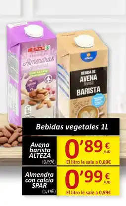 SPAR Bebidas vegetales oferta