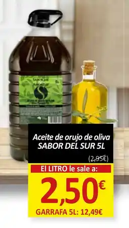 SPAR SABOR DEL SUR Aceite de orujo de oliva oferta