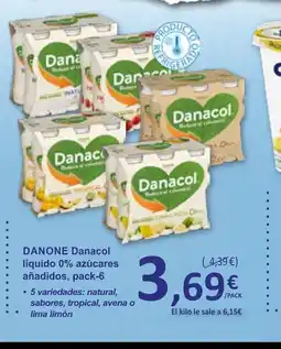 SPAR DANONE Danacol líquido 0% azúcares añadidos oferta