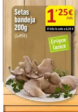 SPAR Setas bandeja oferta