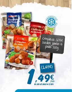 SPAR SPAR Croquetas bacalao, jamón o pollo oferta